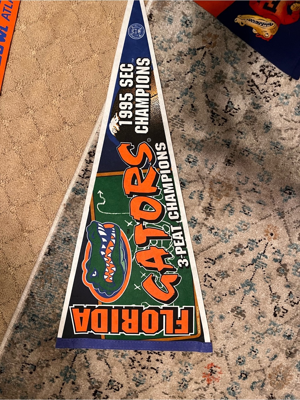 VINTAGE FL Gators 1995 SEC champions pennant